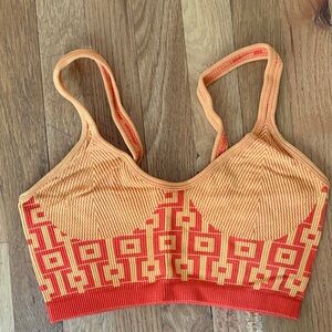 Zara Vibrant Orange Crop Top